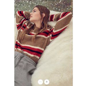 Urban Outfitters Oversized Striped Boyfriend Jumper